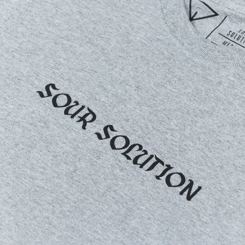Sour Solution Anti Slice T Shirt Heather Grey-5
