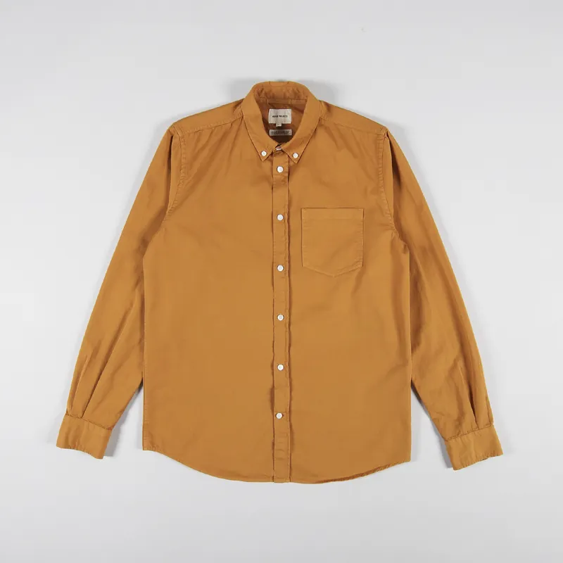 Norse Projects Anton Light Twill Shirt Turmeric Yellow