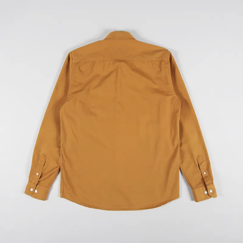 Norse Projects Anton Light Twill Shirt Turmeric Yellow-1