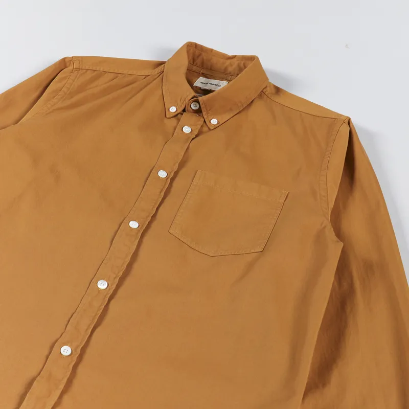 Norse Projects Anton Light Twill Shirt Turmeric Yellow-2