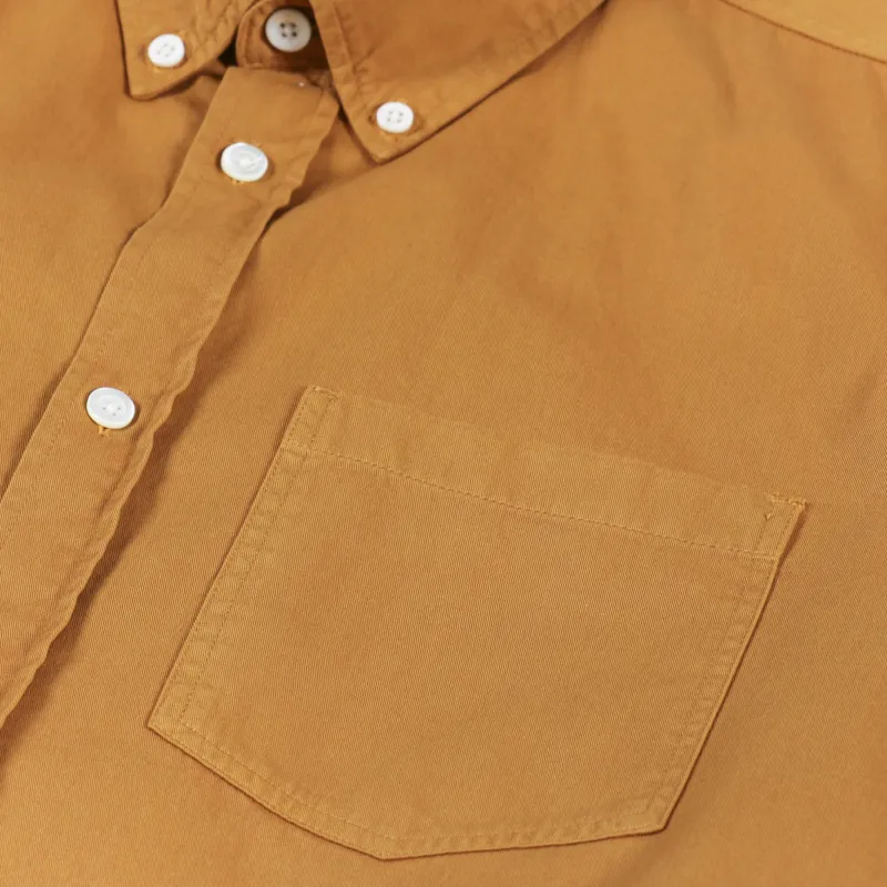 Norse Projects Anton Light Twill Shirt Turmeric Yellow-7