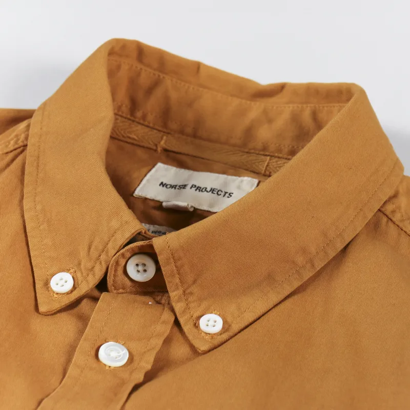 Norse Projects Anton Light Twill Shirt Turmeric Yellow-8