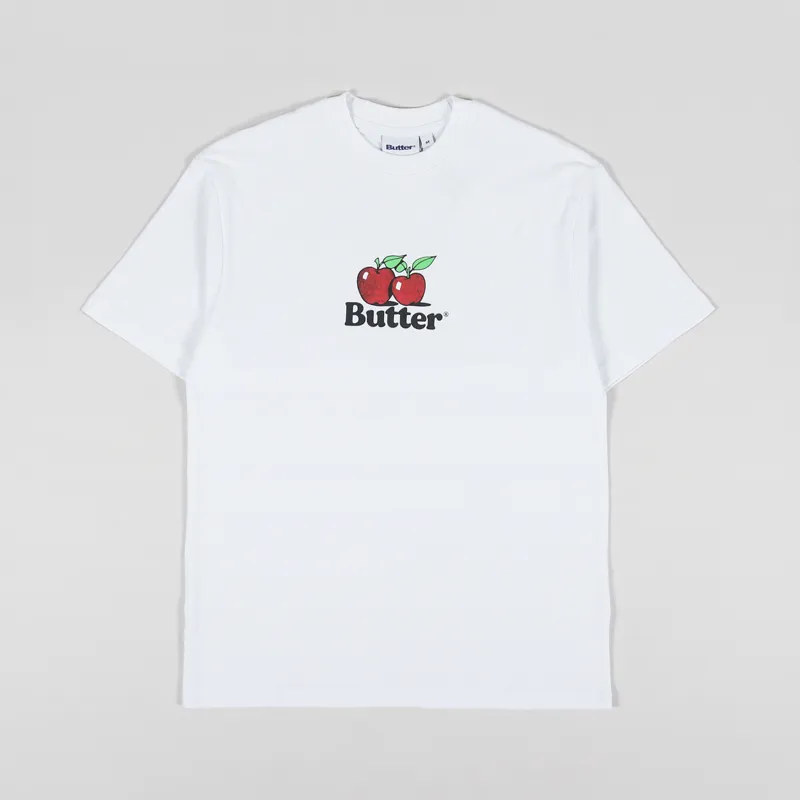 Butter Goods Apples Logo T Shirt White