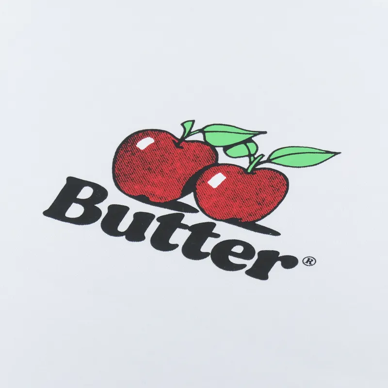 Butter Goods Apples Logo T Shirt White-1