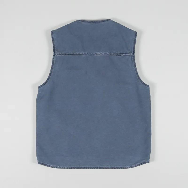 Carhartt WIP Arbor Vest Storm Blue Faded-2