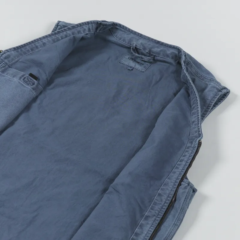 Carhartt WIP Arbor Vest Storm Blue Faded-3