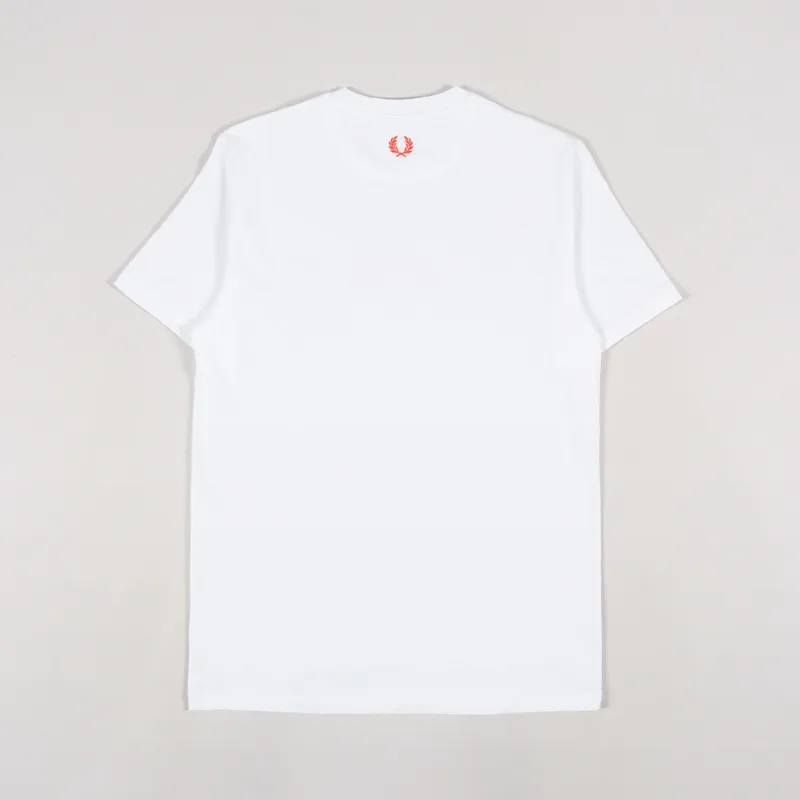 Fred Perry Arch Branded T Shirt White-1