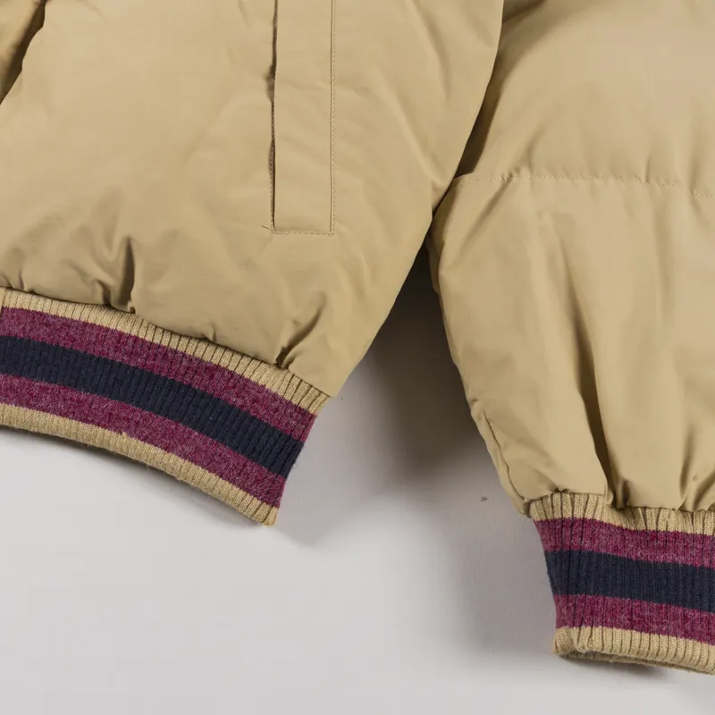 Penfield Mens Archive Padded Bomber Jacket Coat Biege Star Fish