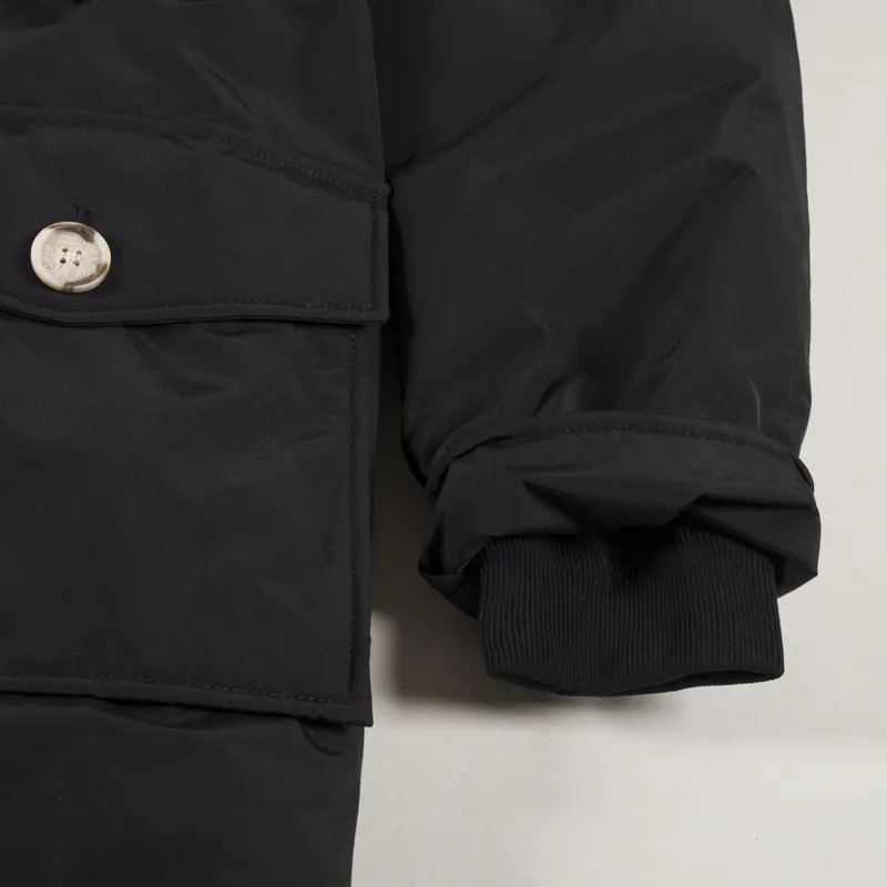 Woolrich Arctic Parka in Ramar Cloth Black-5