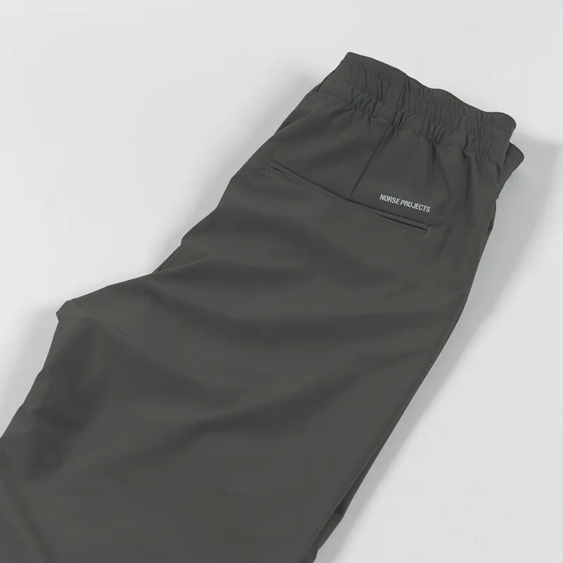 Norse Projects Mens Aaren Travel Solotex Pants Ivy Green