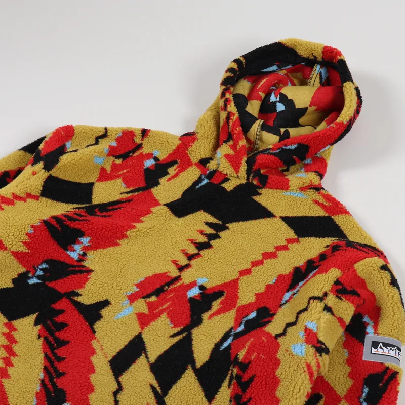 Aries Fleece Oversized Hoody Multi-2