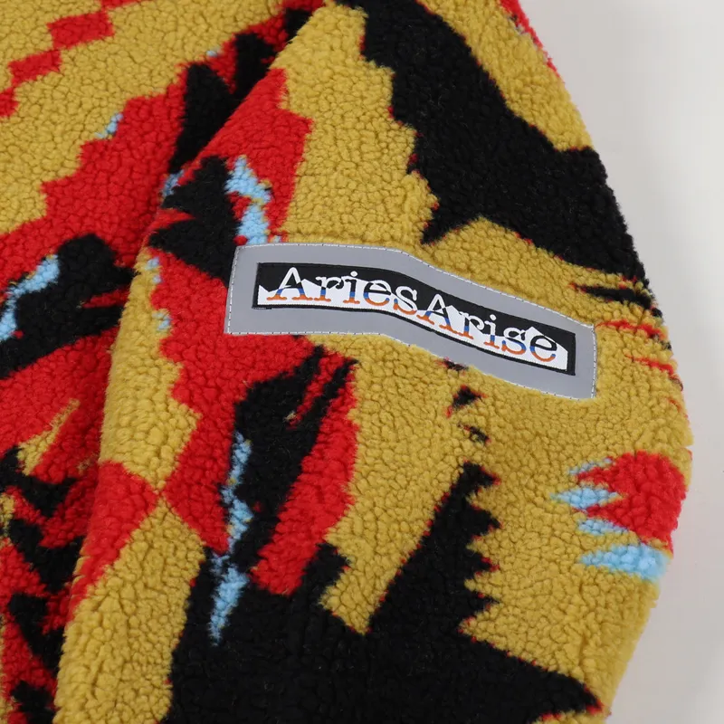 Aries Fleece Oversized Hoody Multi-4