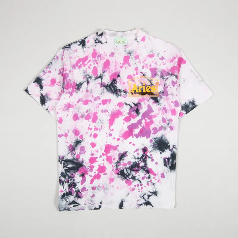 pink and white tie dye shirt