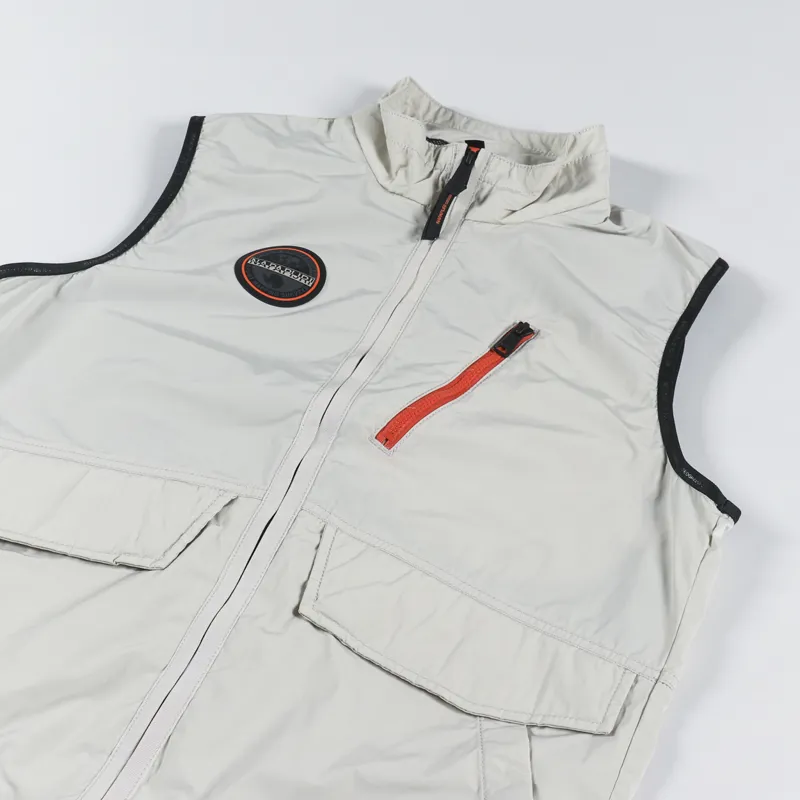 Napapijri Rionapo Vest Beige Silver-3
