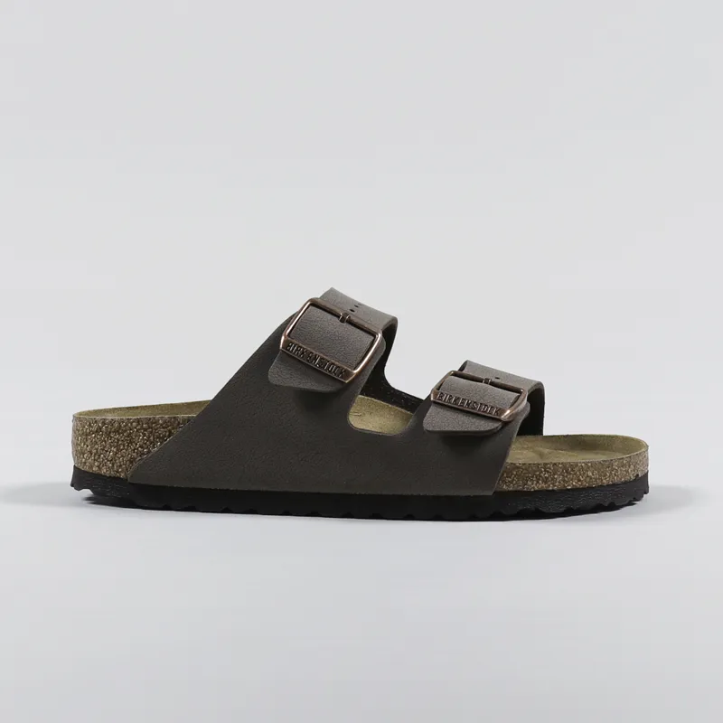Birkenstock Womens Arizona Birko-Flor Nubuck Narrow Fit Sandals Mocha-4