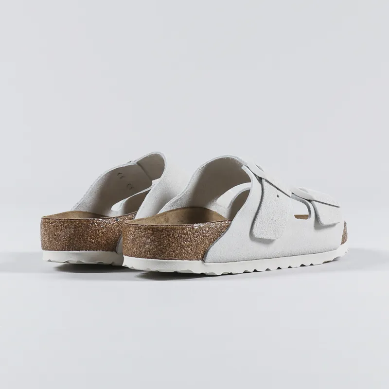 Birkenstock Arizona Soft Footbed Sandals Antique White Suede-3