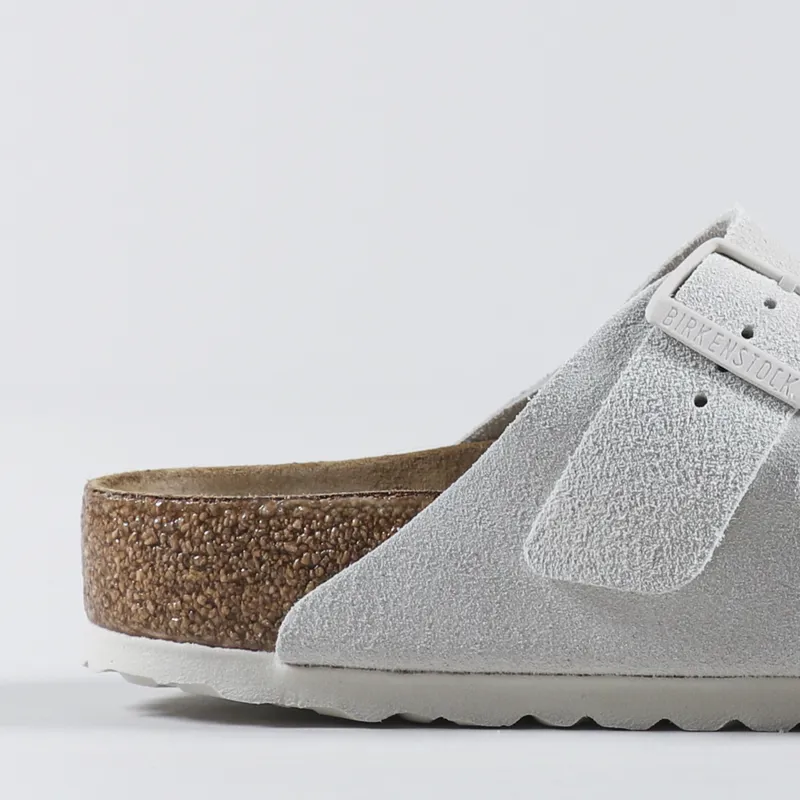 Birkenstock Arizona Soft Footbed Sandals Antique White Suede
