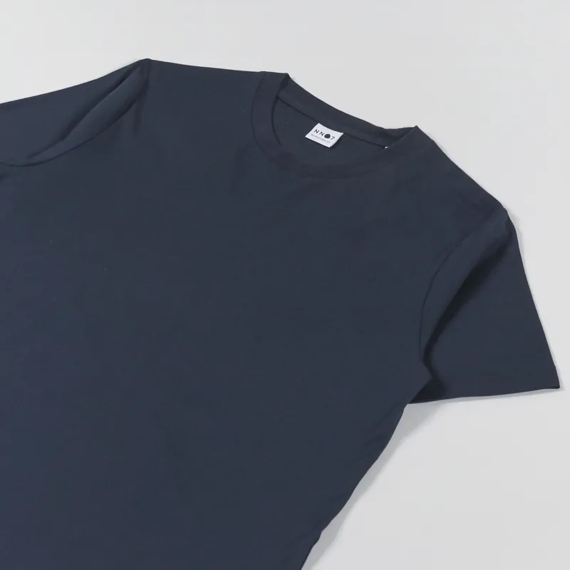 NN07 Arnold Print T Shirt Navy-2