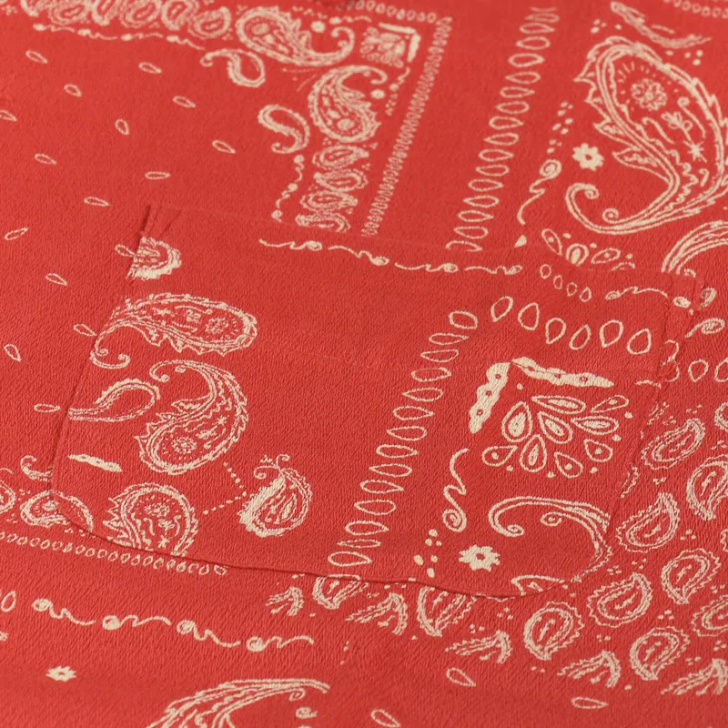 Nudie Jeans Aron Bandana Shirt Red-2