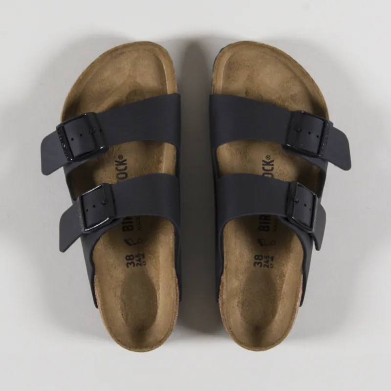 Birkenstock Womens Arizona Birko-Flor Regular Fit Sandals Black-1