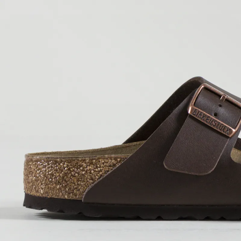Birkenstock Womens Arizona Birko-Flor Sandals Dark Brown-5