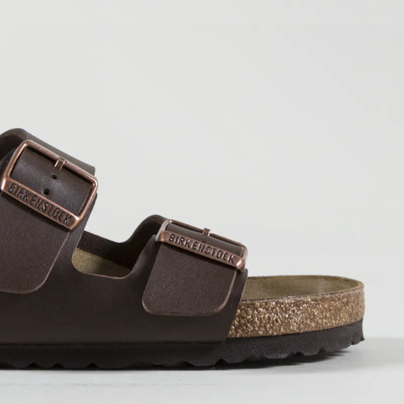 Birkenstock Womens Arizona Birko-Flor Sandals Dark Brown-6