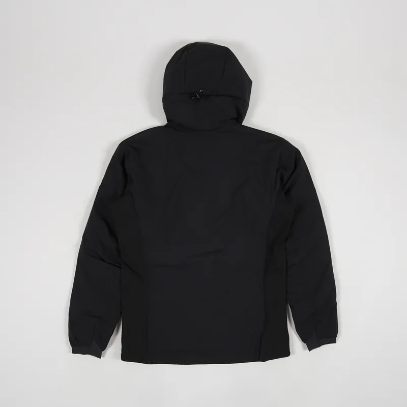 Arcteryx Mens Insulated Atom LT Hoody Black Grey Logo Jacket