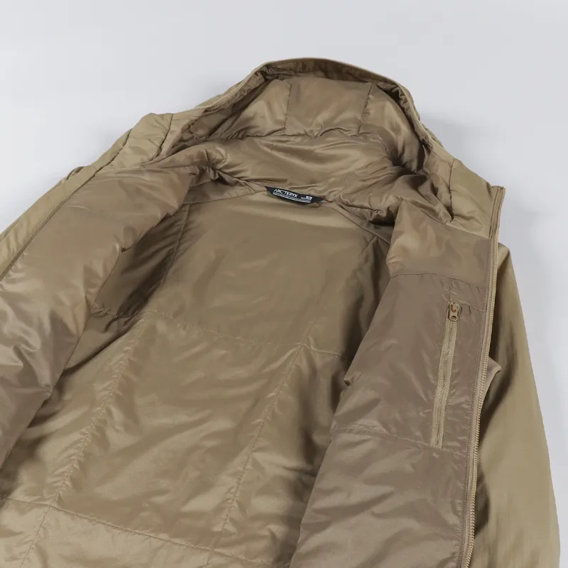 Arcteryx Mens Insulated Atom LT Hoody Jacket Canvas Brown