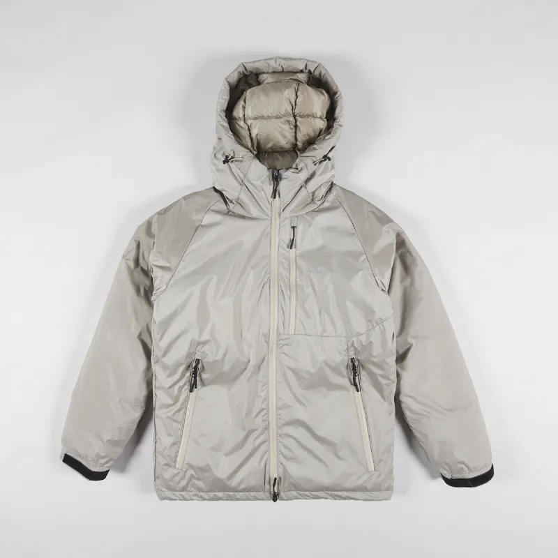 Nanga Mens Insulated Winter Aurora Down Jacket Beige Brown