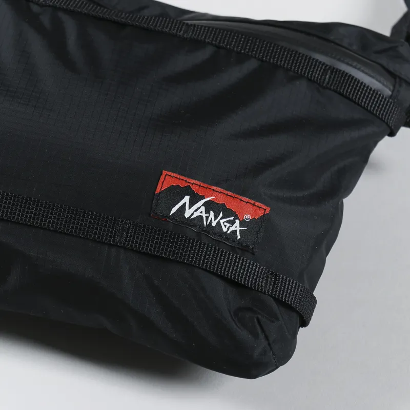 Nanga Japan Mens Technical Adjustable Aurora Sacoche Bag Black