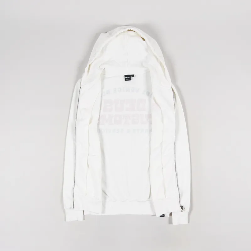 Deus Ex Machina Automatica Zip Hoodie Vintage White-2