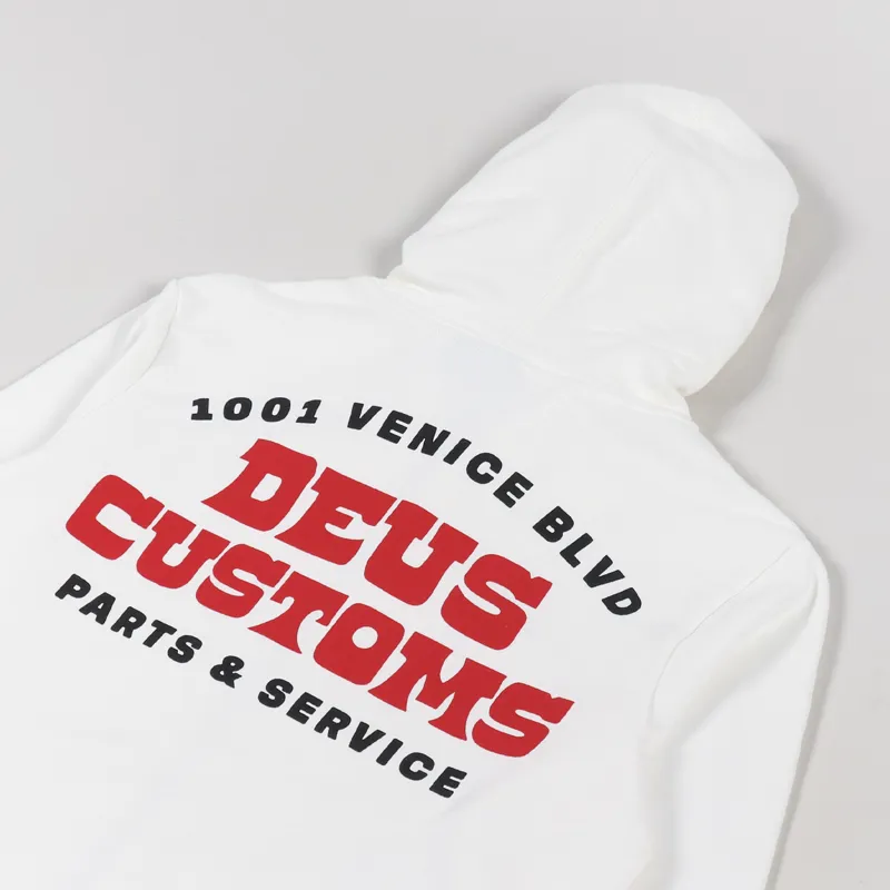 Deus Ex Machina Automatica Zip Hoodie Vintage White-3