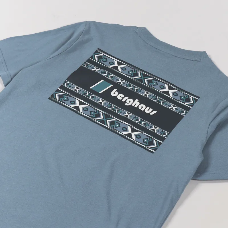 Berghaus Aztec Block T Shirt Blue Mirage-2
