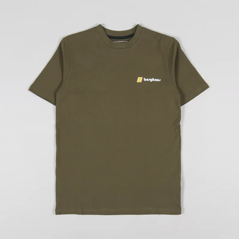 Berghaus Aztec Block T Shirt Military Olive-1