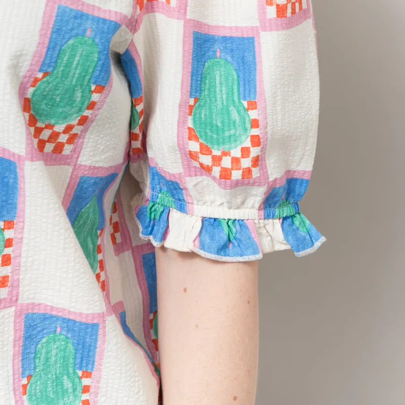 Bobo Choses Womens Simple Pear Pattern Collar Shirt Multi-6