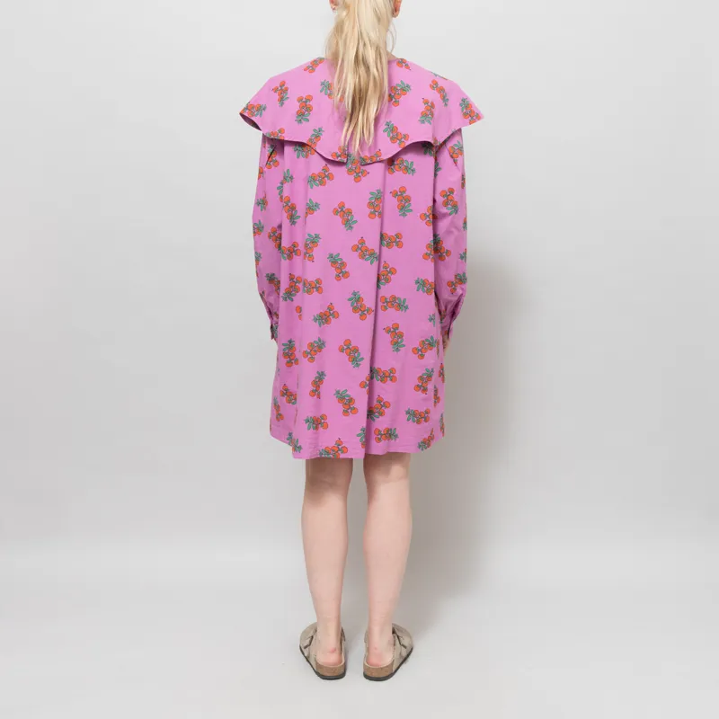 Bobo Choses Womens Juicy Tomatoes Big Collar Dress Purple-2