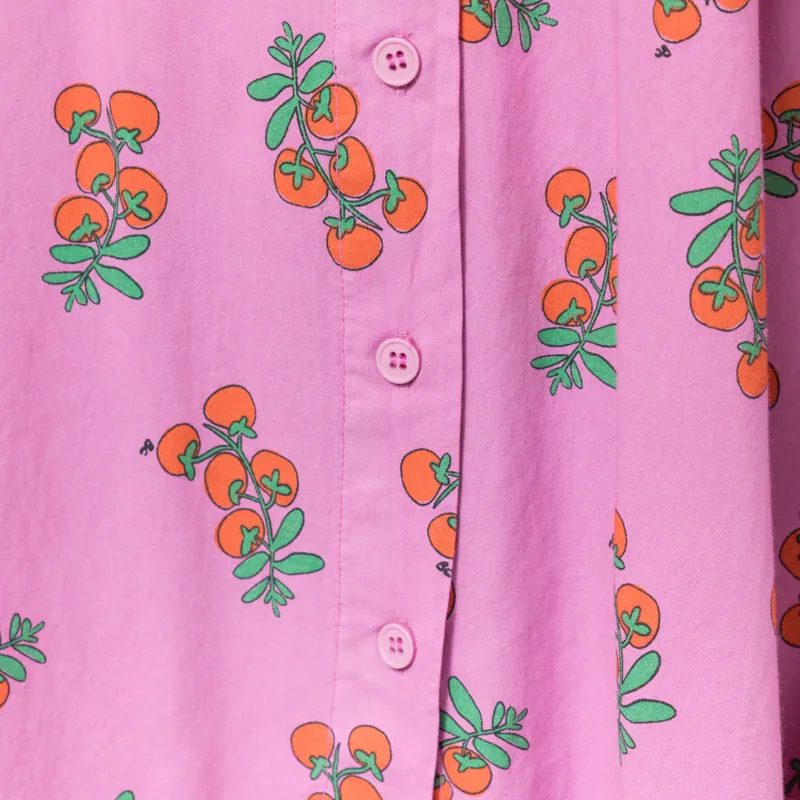 Bobo Choses Womens Juicy Tomatoes Big Collar Dress Purple-5