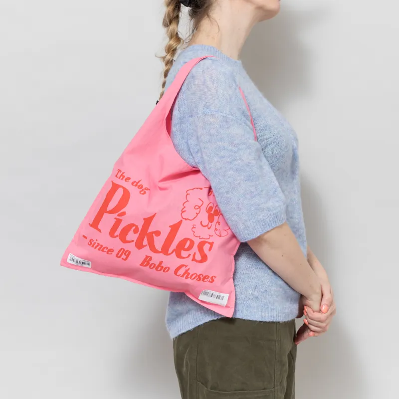 Bobo Choses Womens Pickles The Dog Tote Bag Pink-2