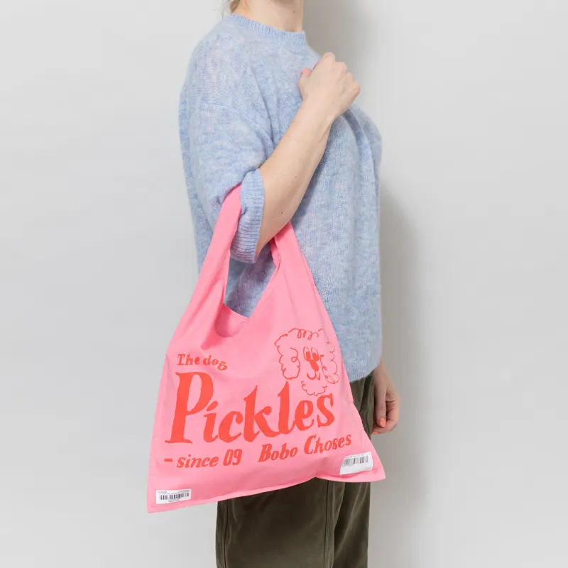 Bobo Choses Womens Pickles The Dog Tote Bag Pink-1