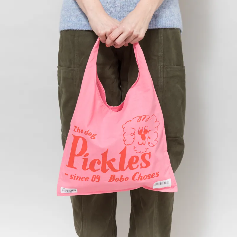 Bobo Choses Womens Pickles The Dog Tote Bag Pink