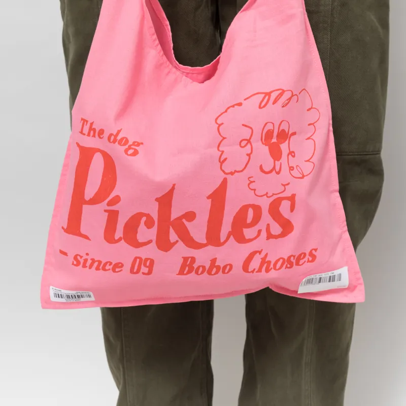Bobo Choses Womens Pickles The Dog Tote Bag Pink-3
