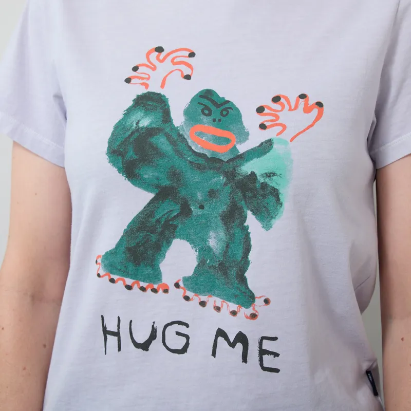 Bobo Choses Womens Hug Me Cropped T Shirt Lavender-4