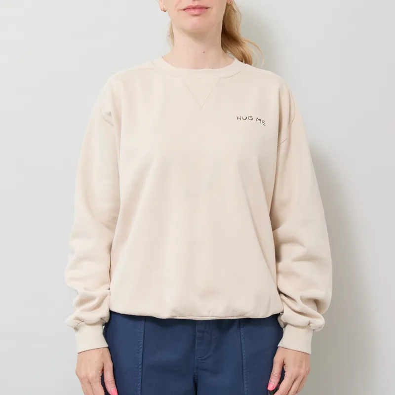 Bobo Choses Womens Hug Me Relaxed Sweatshirt Beige-2