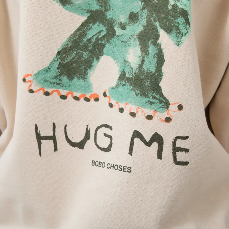 Bobo Choses Womens Hug Me Relaxed Sweatshirt Beige-6