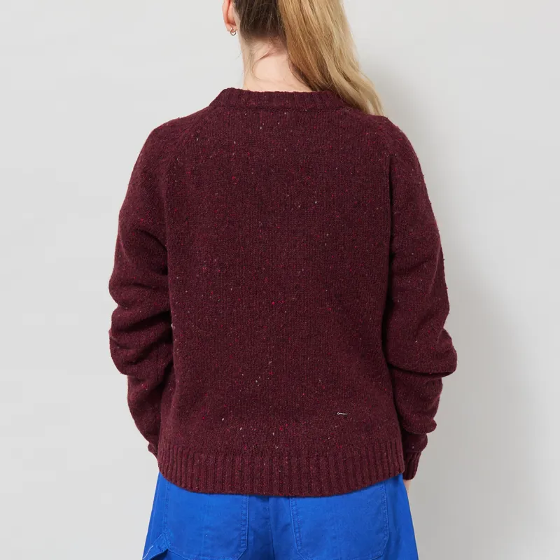 Bobo Choses Womens Pixel Abduction Jumper Burgundy-2