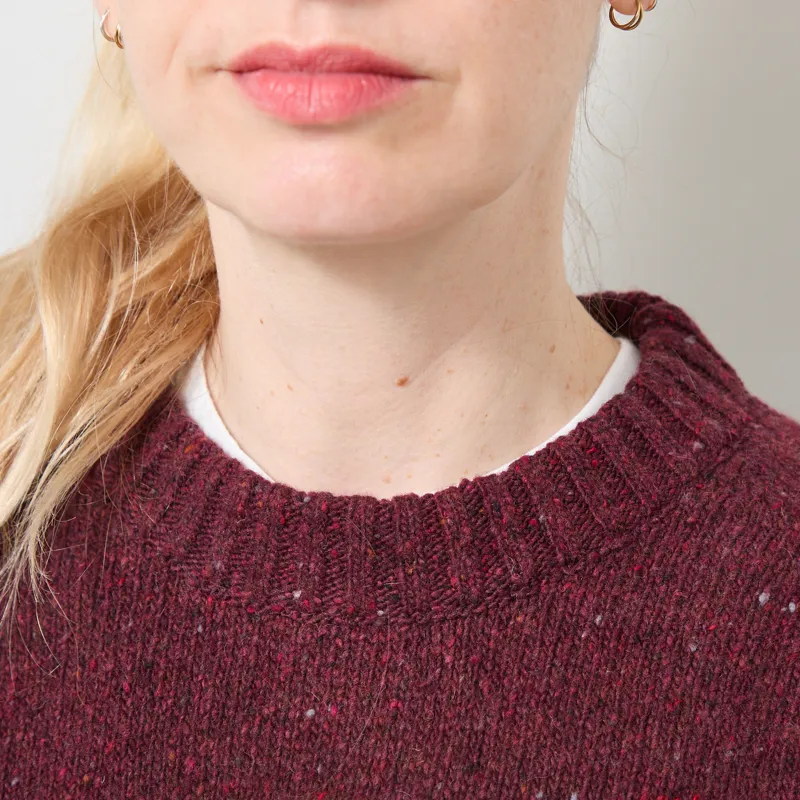 Bobo Choses Womens Pixel Abduction Jumper Burgundy-3