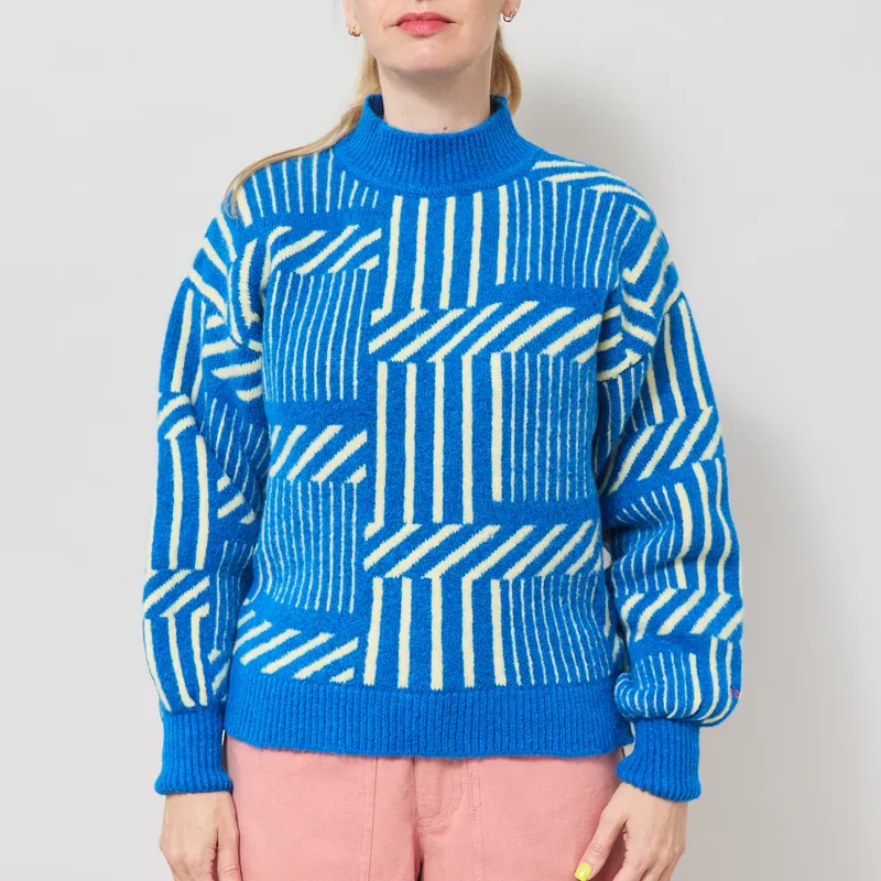 Bobo Choses Womens Maze Jumper Blue