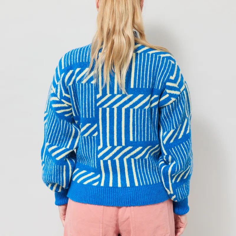 Bobo Choses Womens Maze Jumper Blue-2