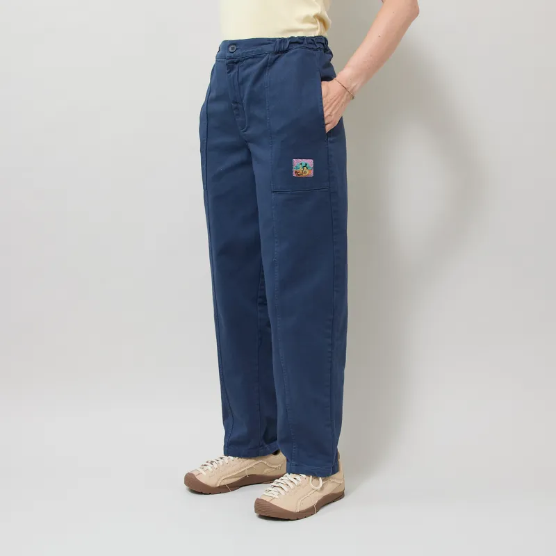 Bobo Choses Womens Twill Cocoon Pants Blue-2
