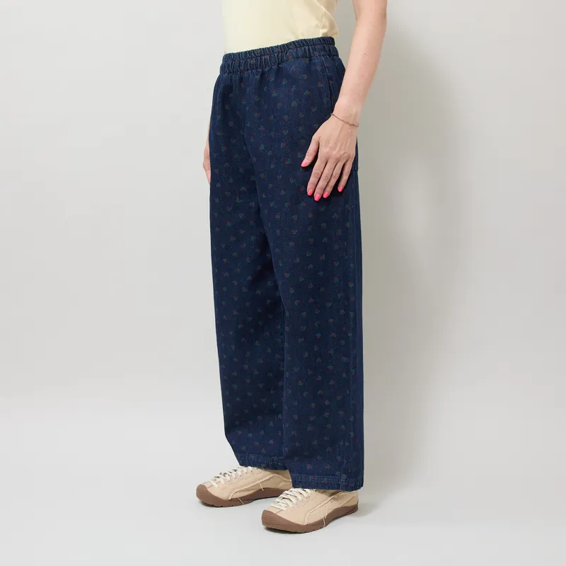 Bobo Choses Womens Swamp Whirl Denim Pants Blue-1